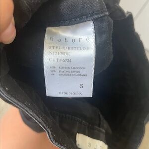 Women's Black Jean Shorts